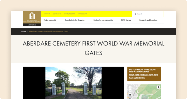 War Memorials Register